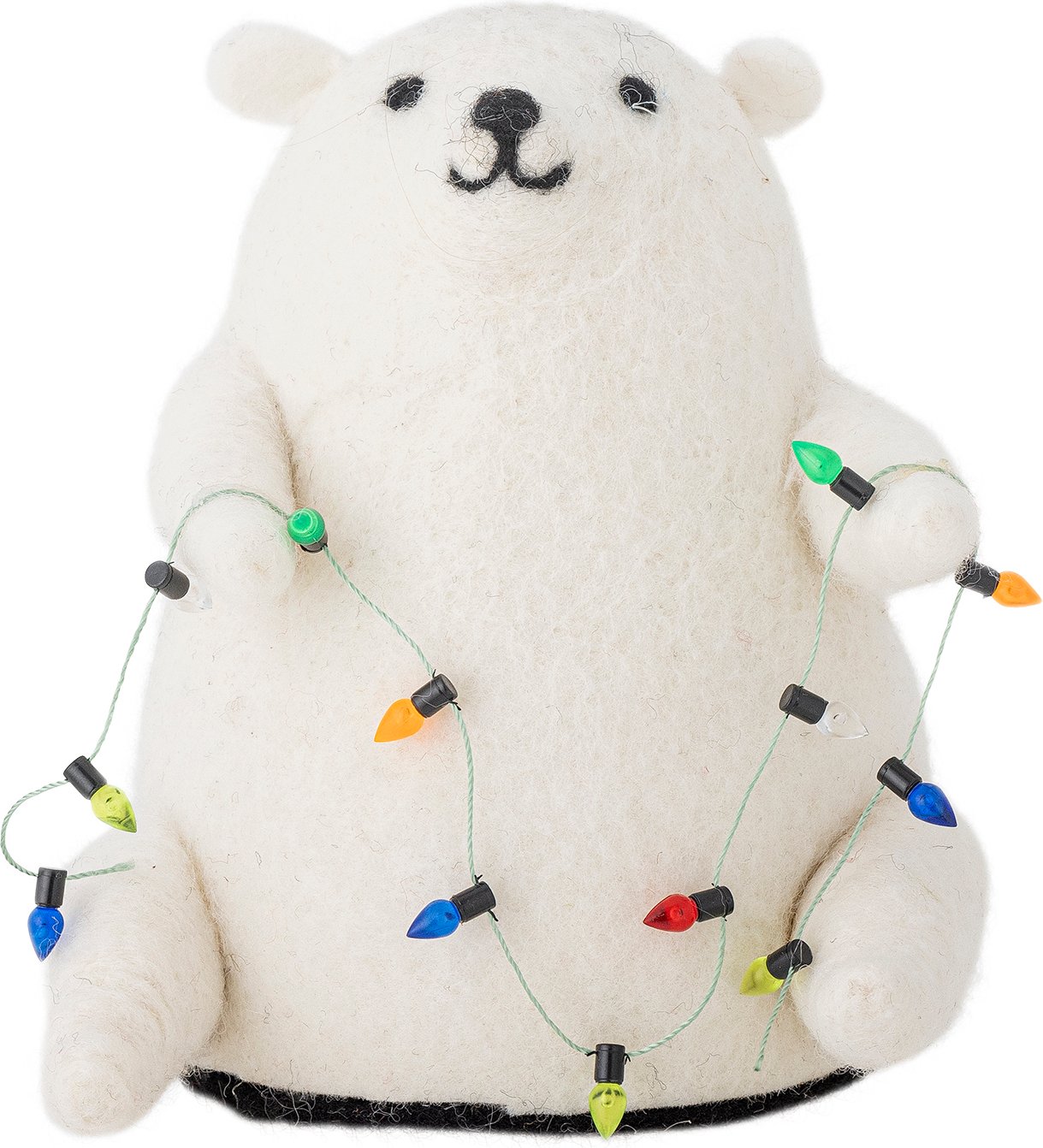 Dekoracja świąteczna świecąca Wally miś polarny