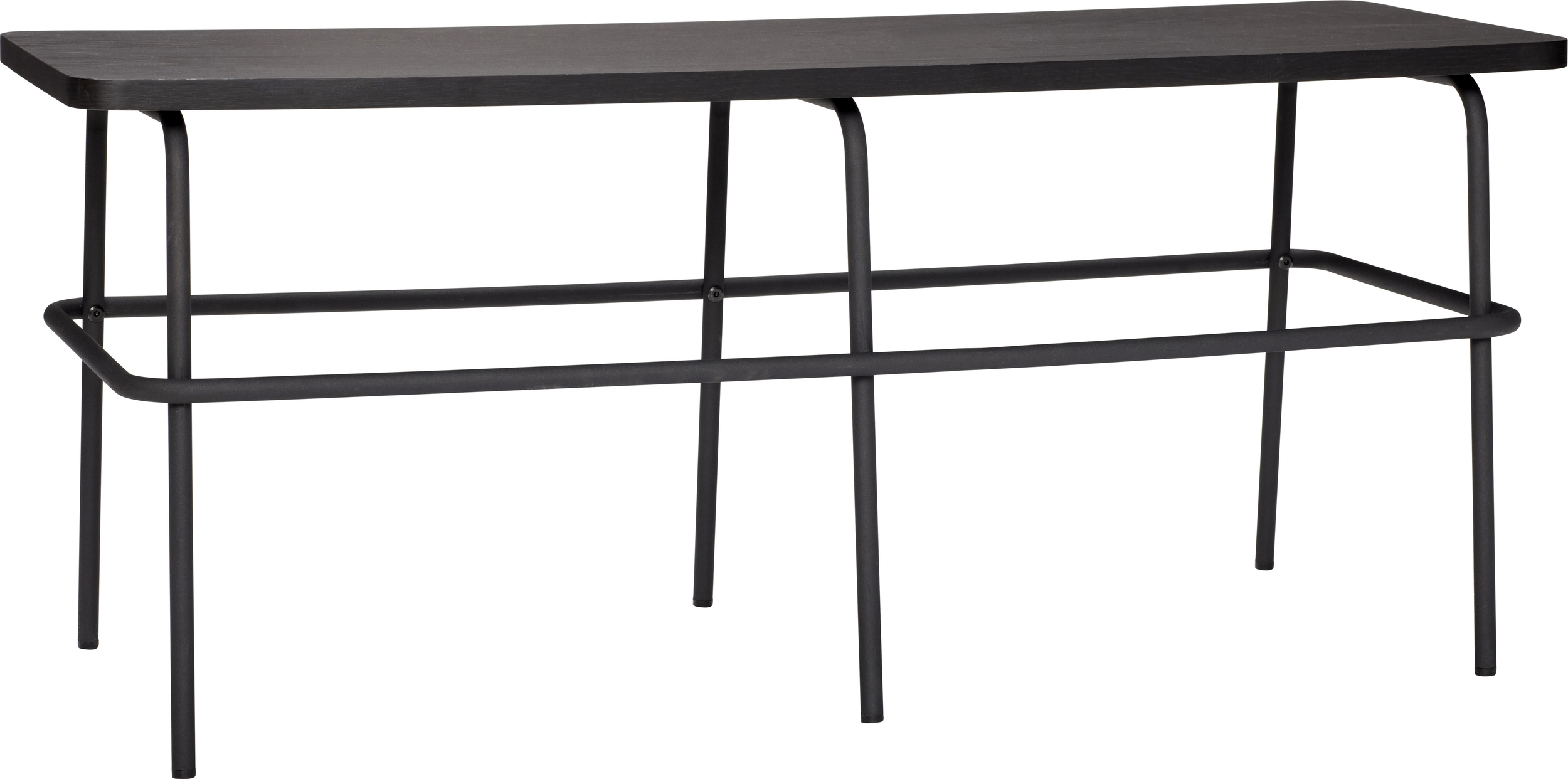 Ławka Ash 110 cm czarna