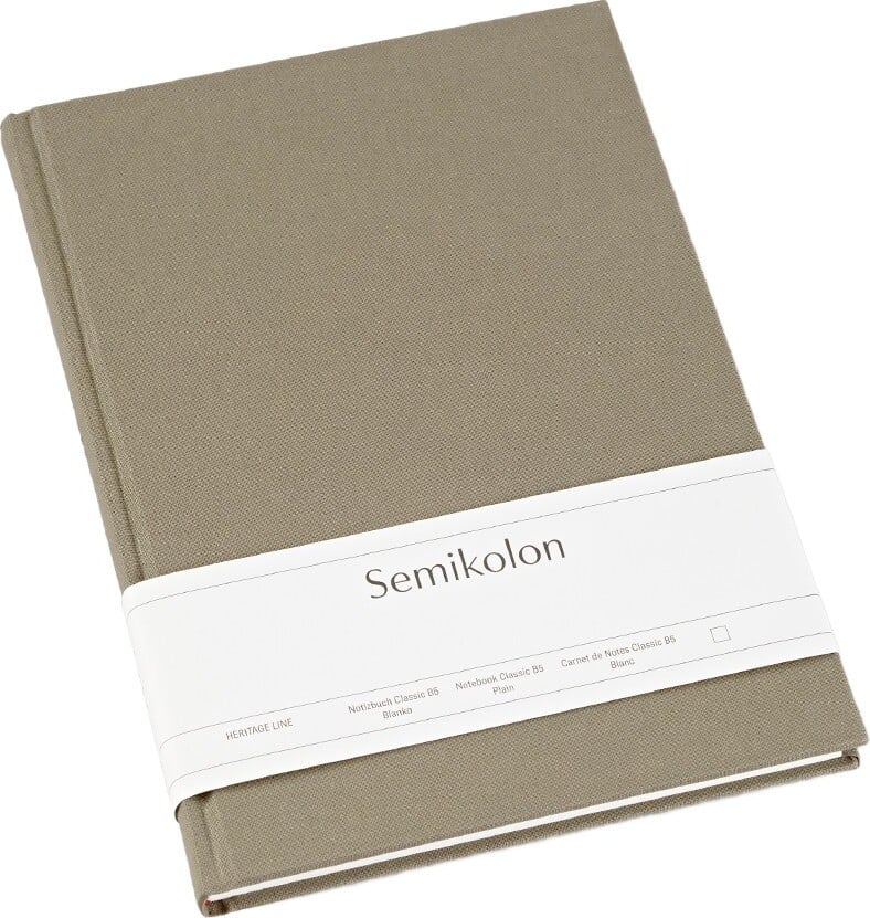 Notes gładki Uni Classic B5 brązowoszary