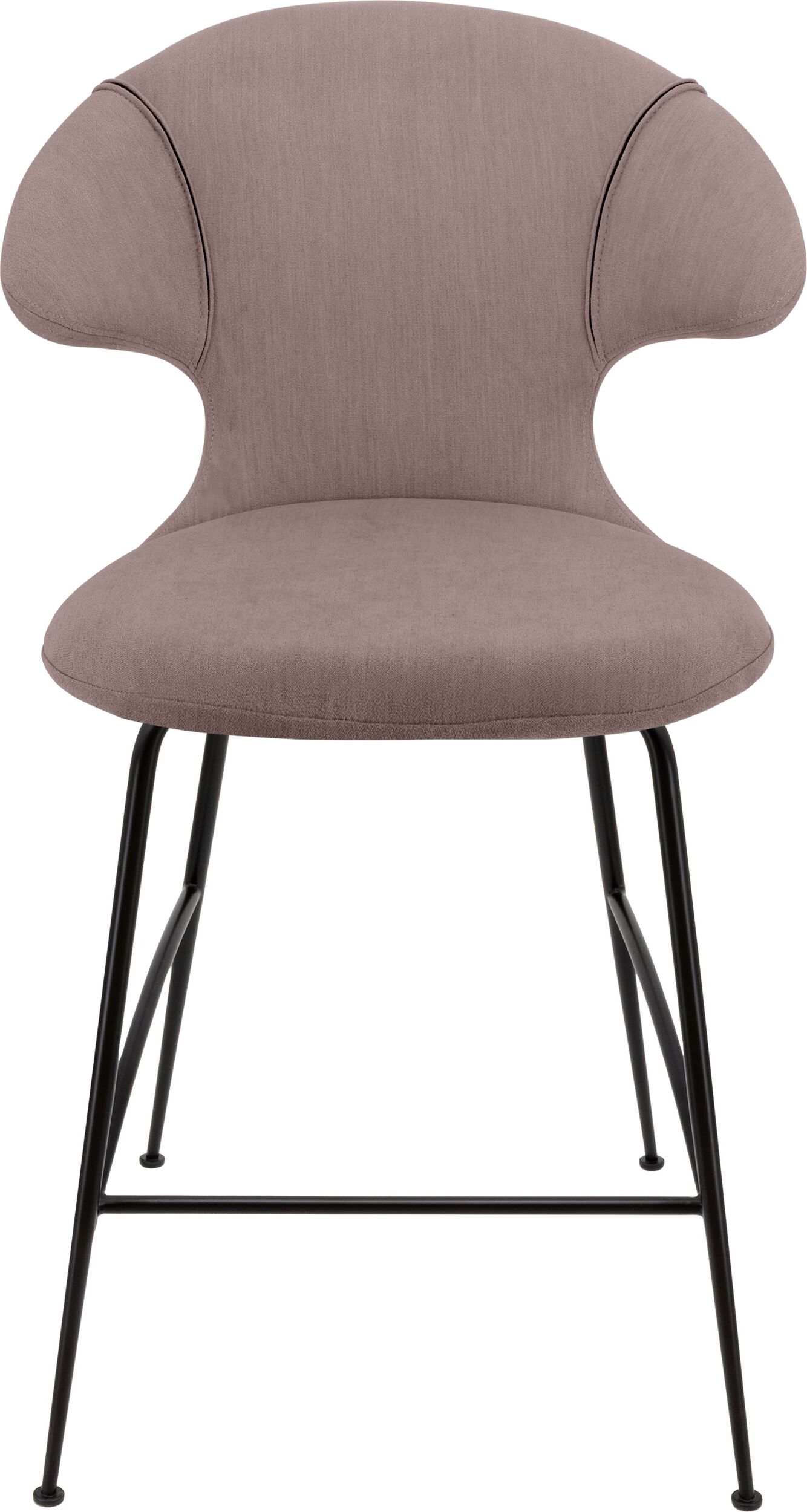 Krzesło Time Flies 102 cm brązowoszare na czarnych nogach