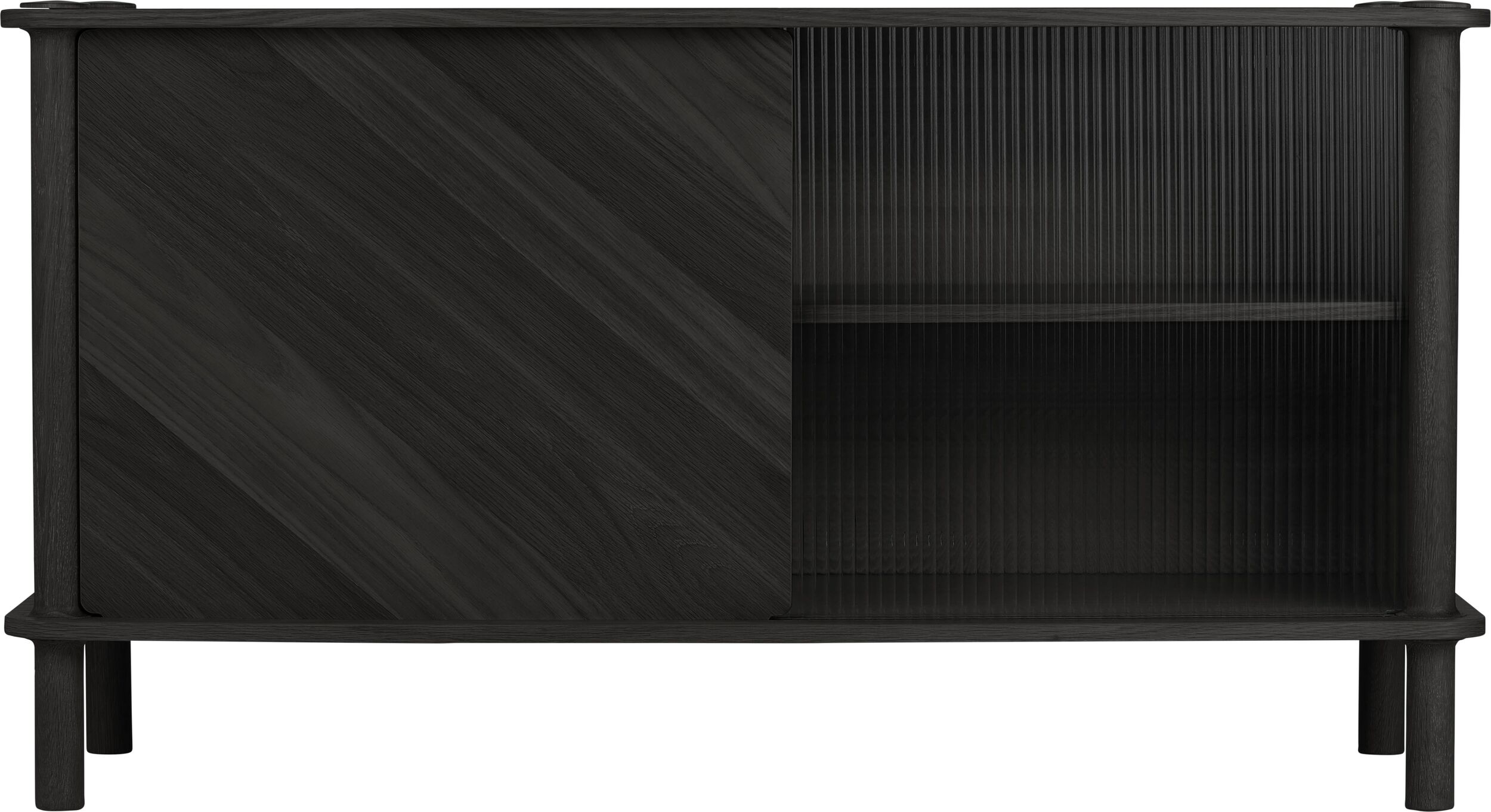 Komoda Italic czarny dąb