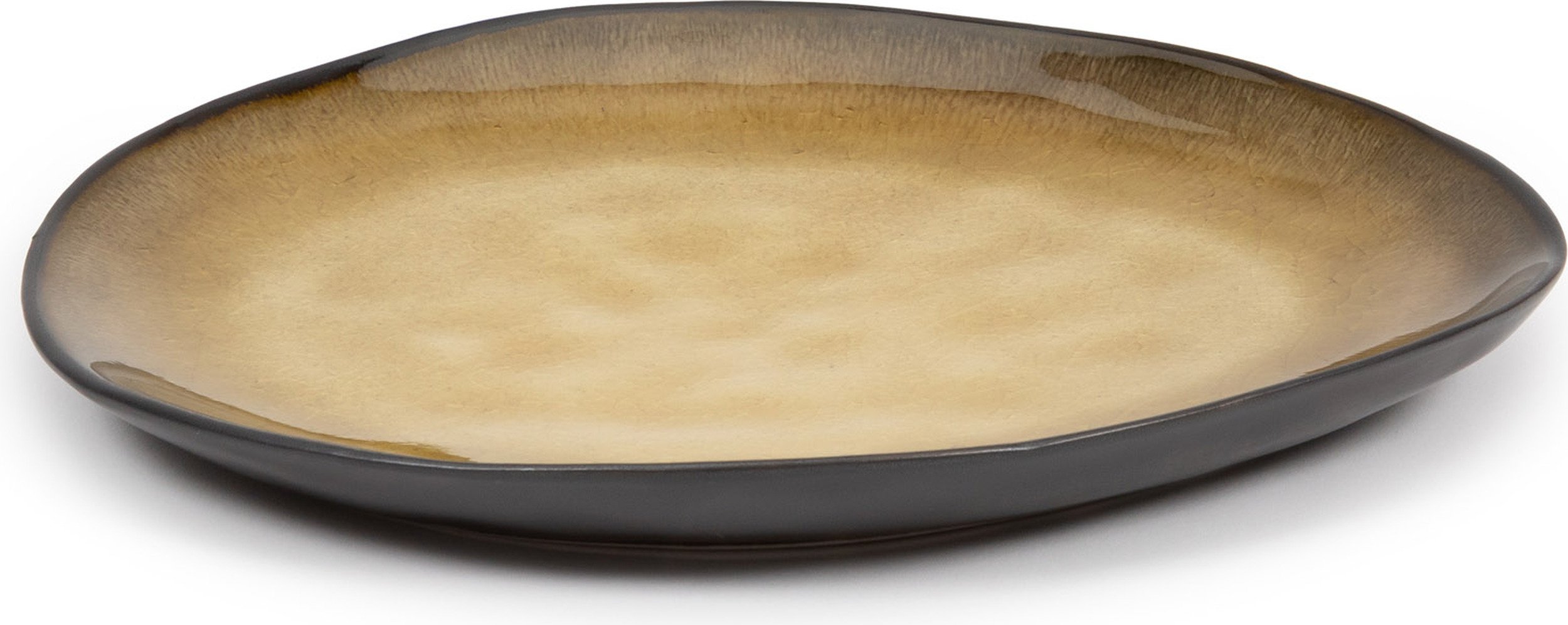 Talerz śniadaniowy Pure owalny 20 cm żółty