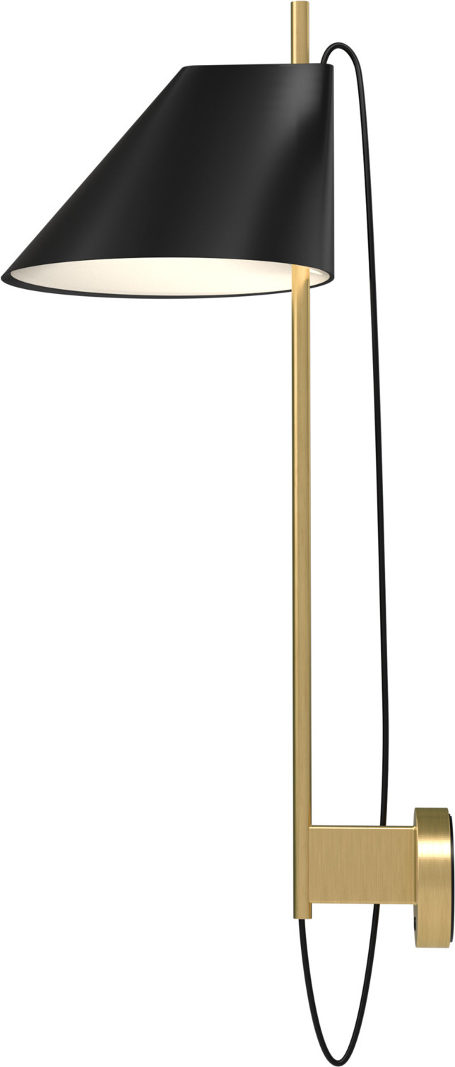 Kinkiet Yuh LED 2700K czarny mosiądz