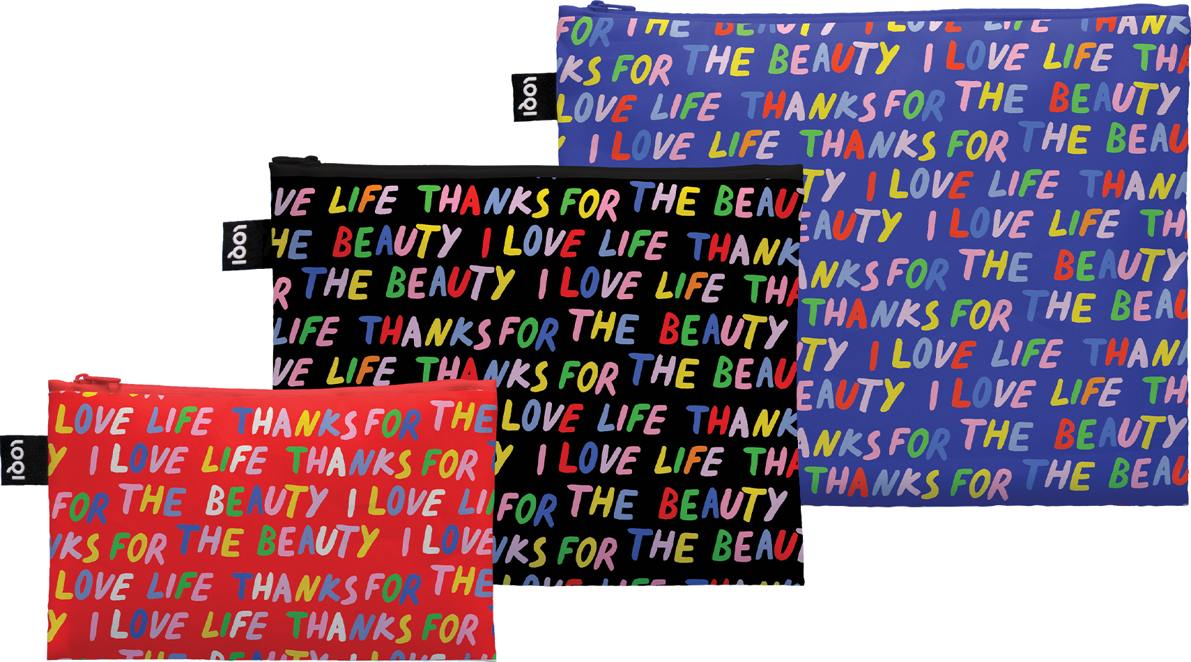 Saszetki LOQI Artist Love Life z recyklingu 3 szt.