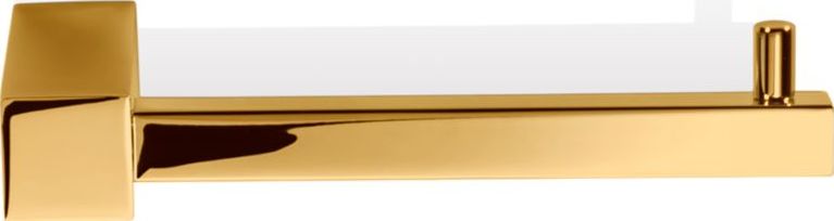 Wieszak na papier toaletowy Corner prosty złoty