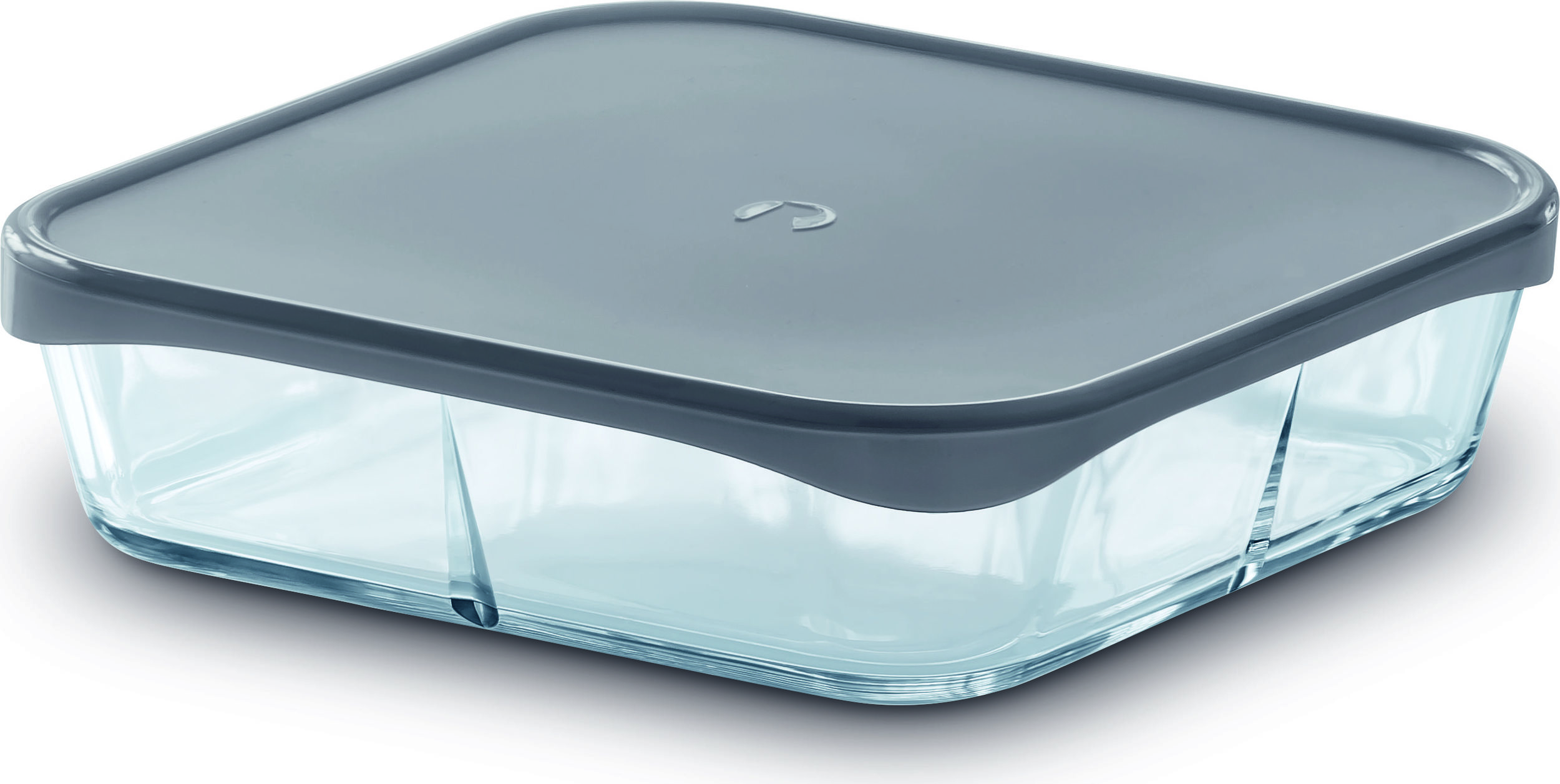Pokrywka do naczynia żaroodpornego Grand Cru szara kwadratowa 24,5 cm