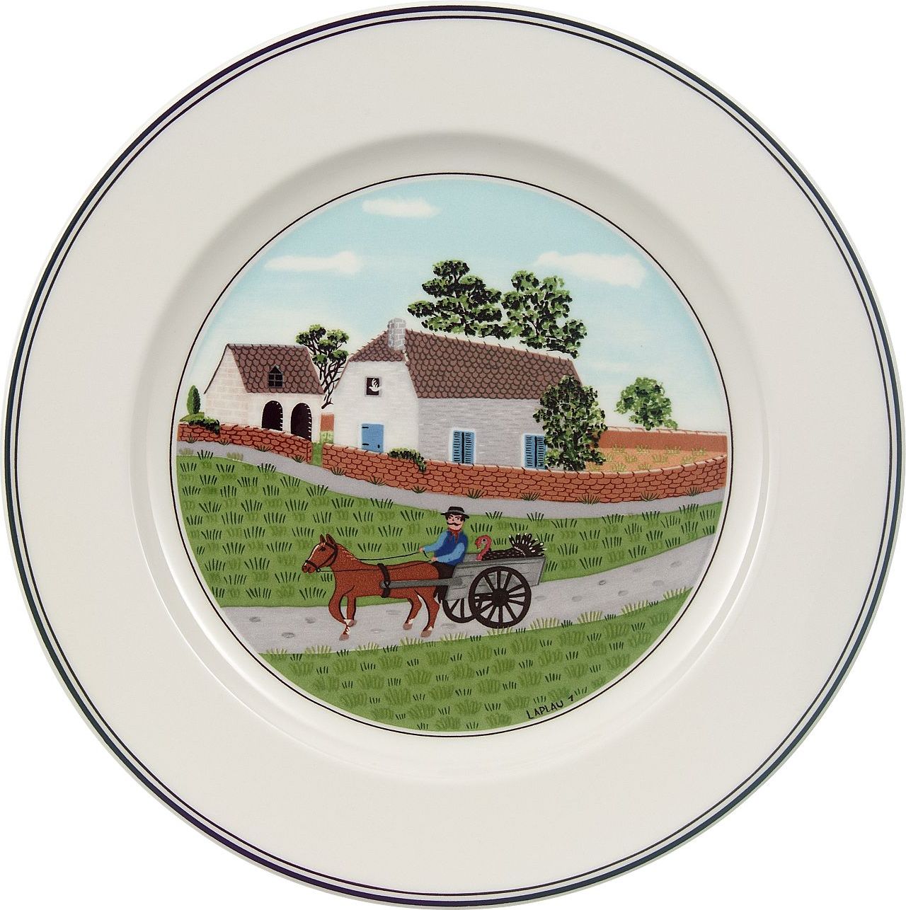 Talerz śniadaniowy Design Naif Farmer 21 cm