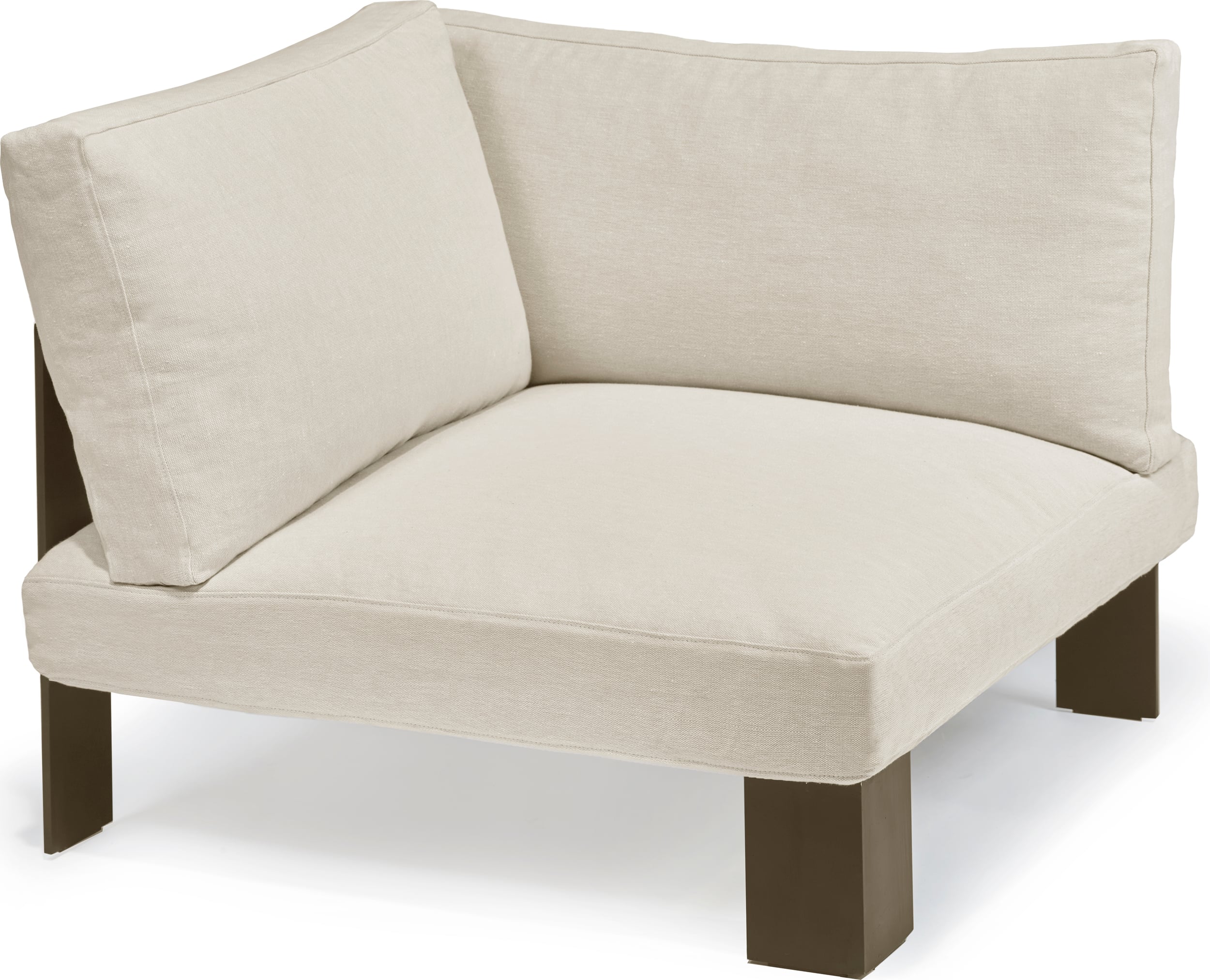 Narożnik ogrodowy sofy modułowej Serax 91 cm beżowy