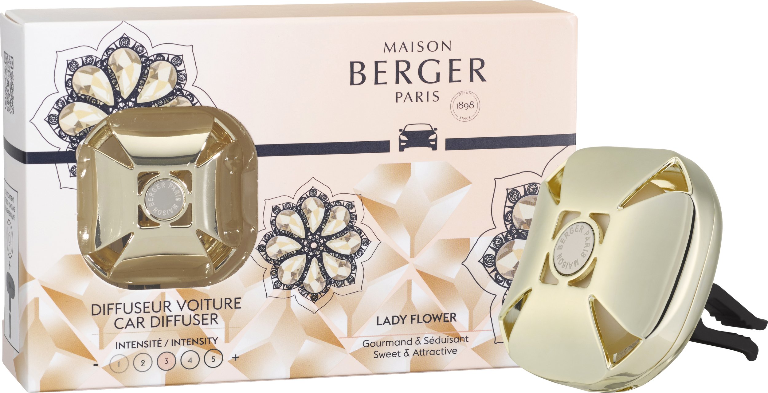 Dyfuzor zapachowy do samochodu Eternity złoty