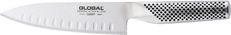 Nóż kucharza żłobiony 16 cm Global