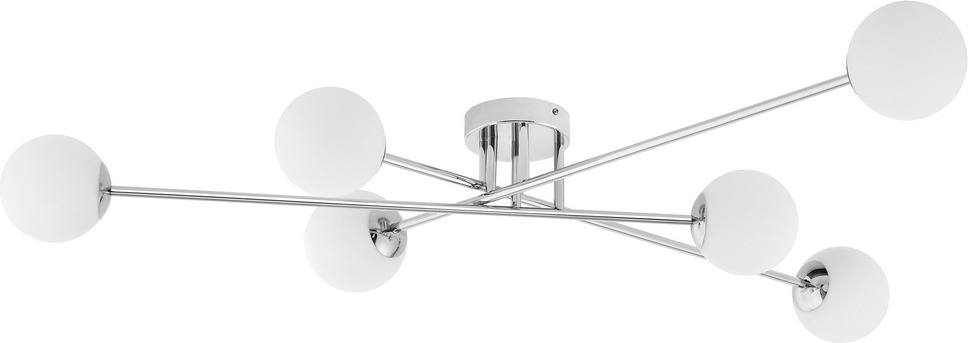 Lampa sufitowa Astra 6 srebrna