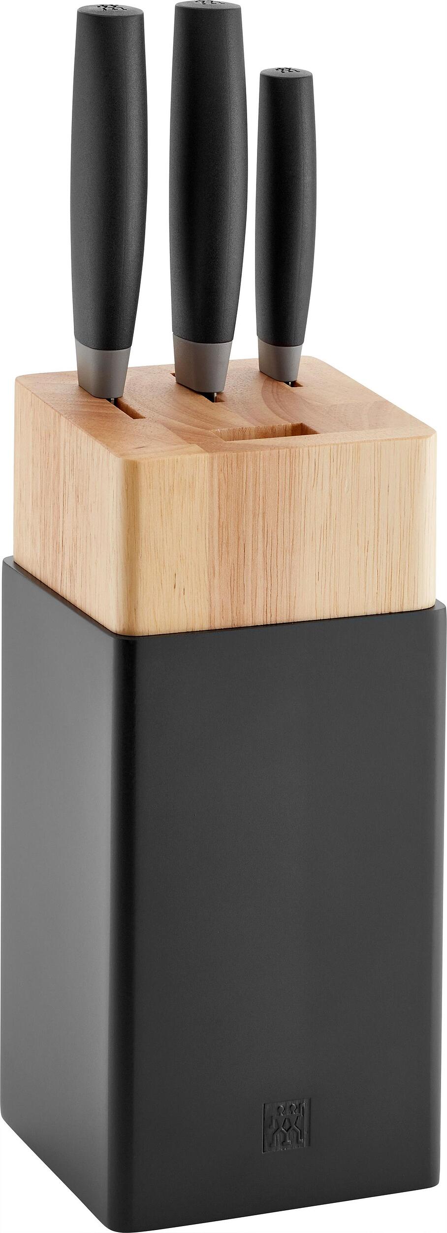 Blok z 3 nożami Now S czarne