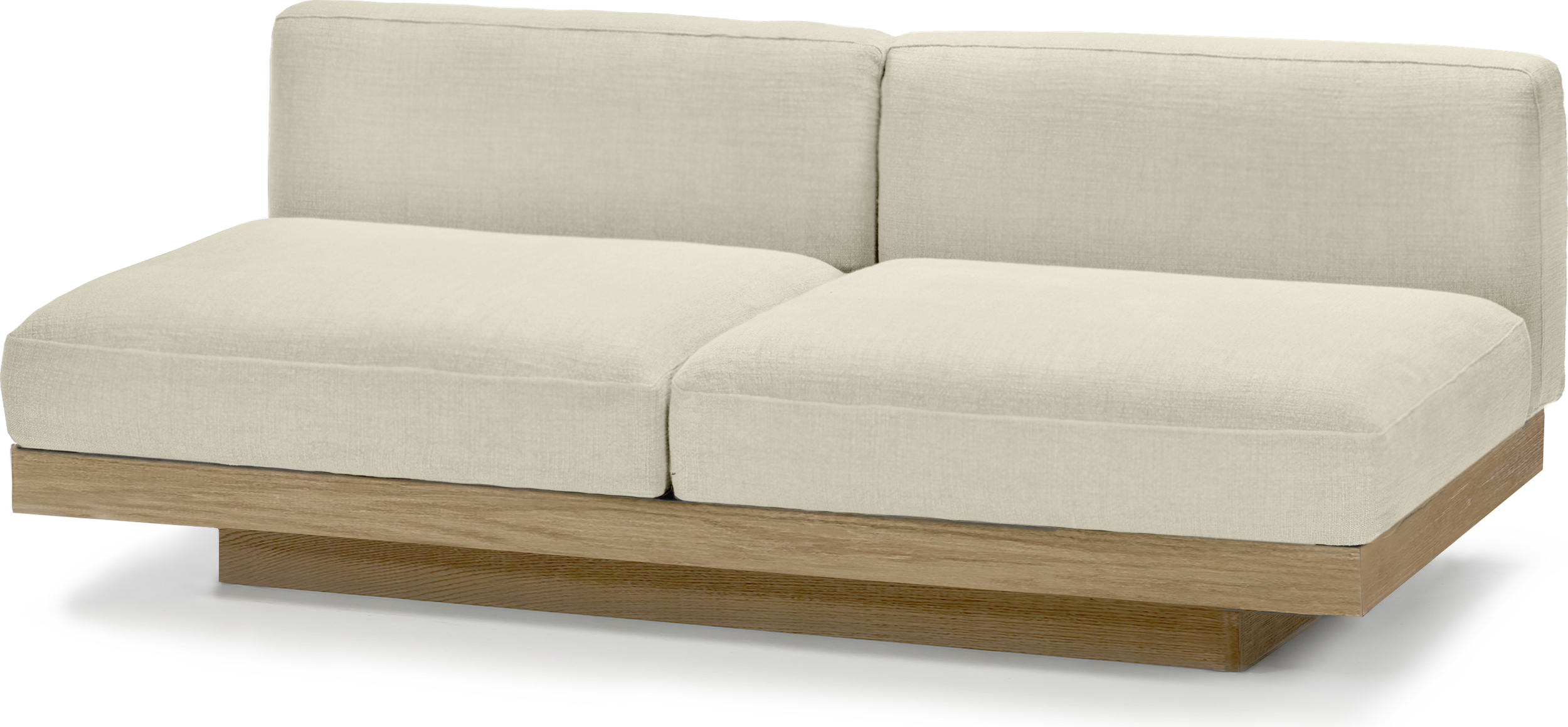 Sofa ogrodowa dwuosobowa Rudolph 186 cm beżowa