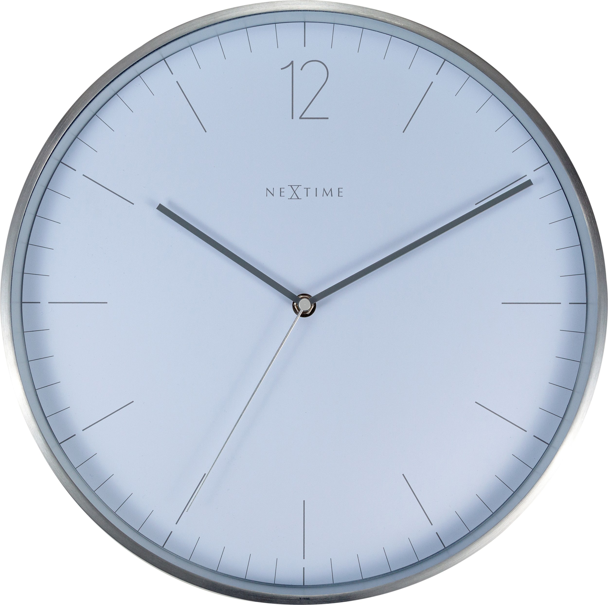 Zegar ścienny Essential Silver biały