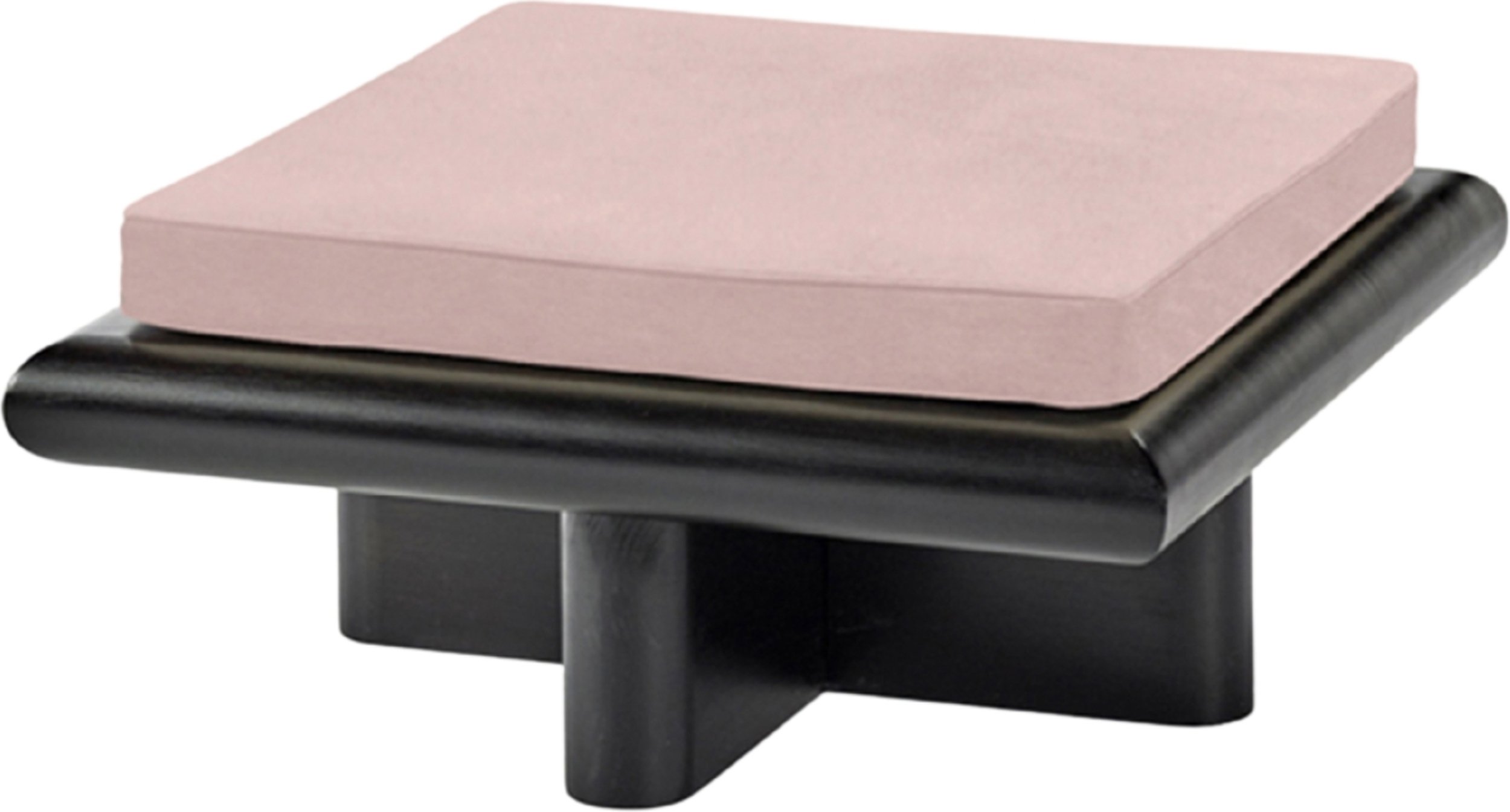 Puf Taka Velvet 72 cm różowy drewno tulipanowca