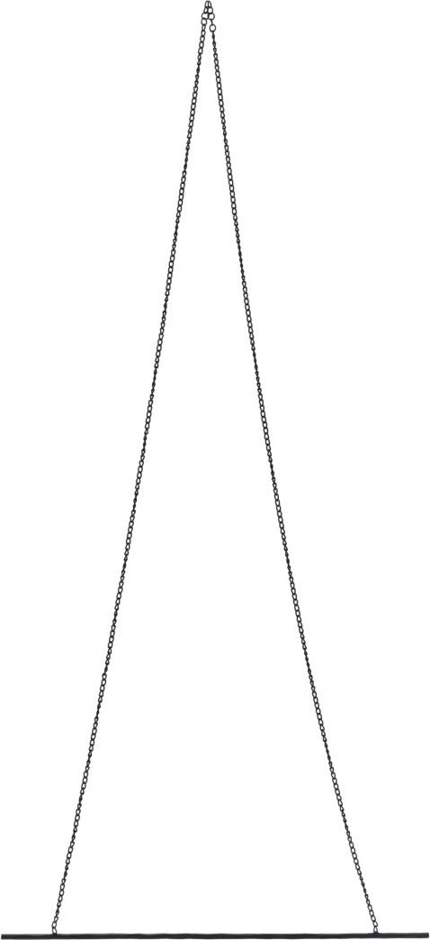 Dekoracja wisząca Nicky prosta 150 cm czarna