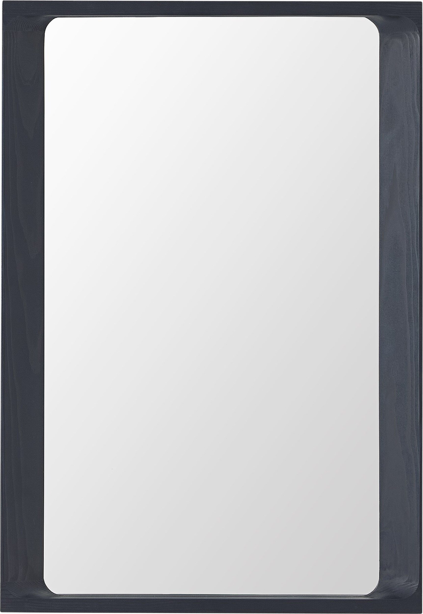 Lustro ścienne Arced 80 cm granatowe