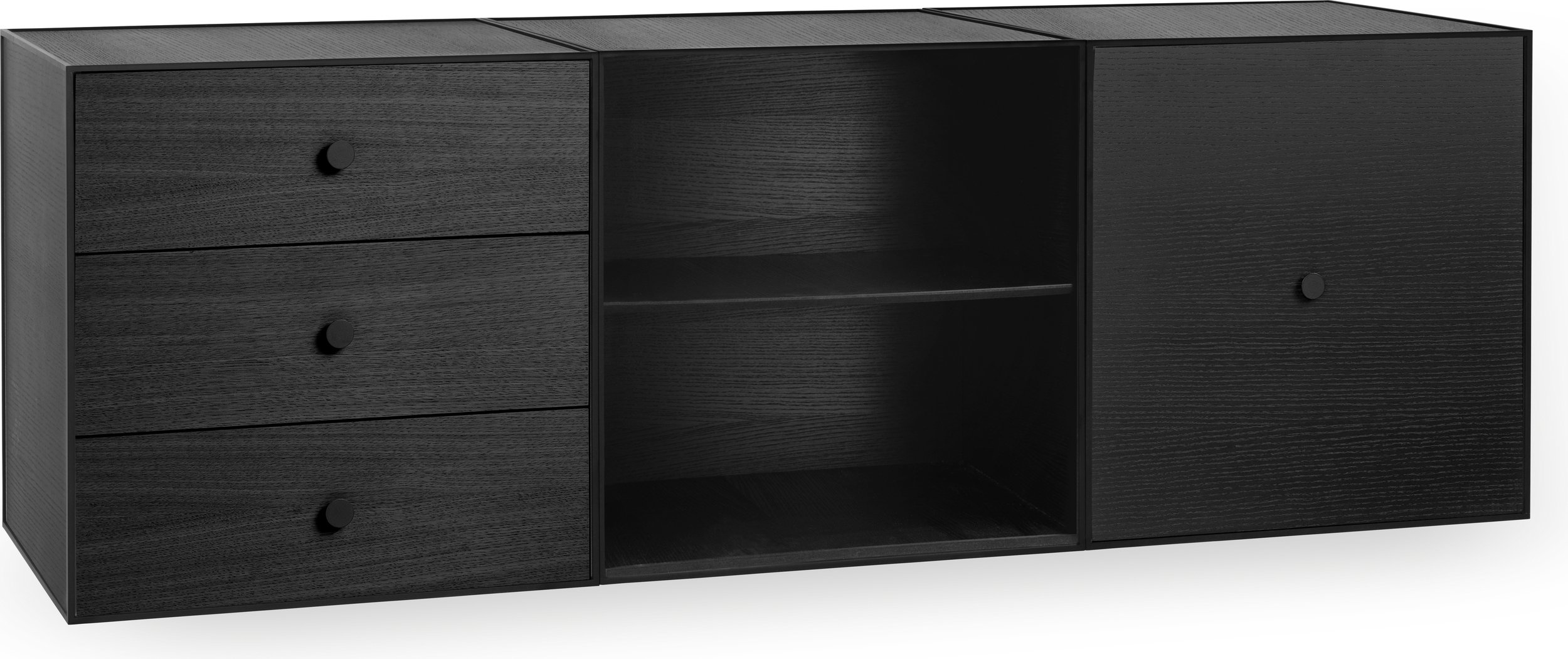 Szafka ścienna Frame 49 Trio czarna