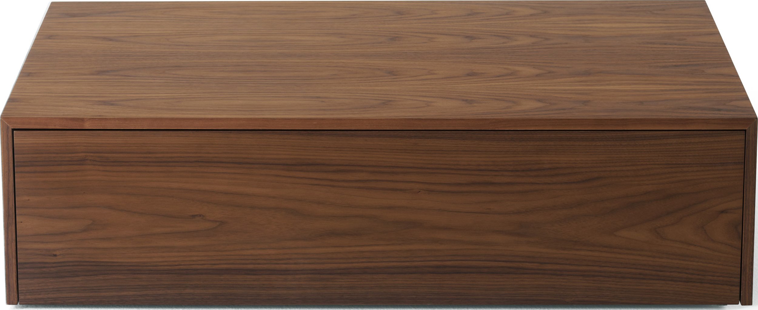 Stolik kawowy z szufladą Mass 60 x 103 cm drewno orzechowe