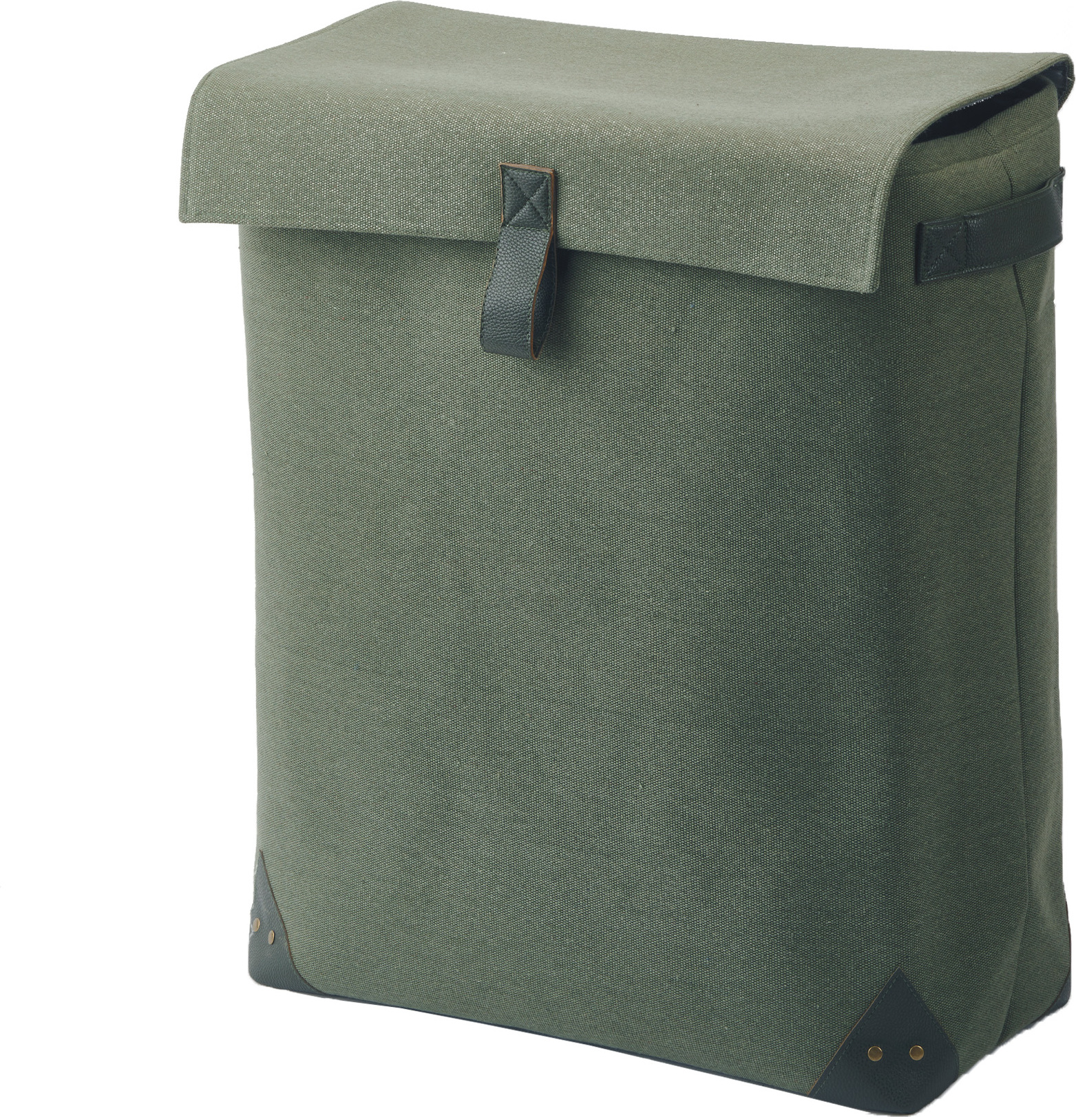 Kosz na pranie Arian dwukomorowy zielony