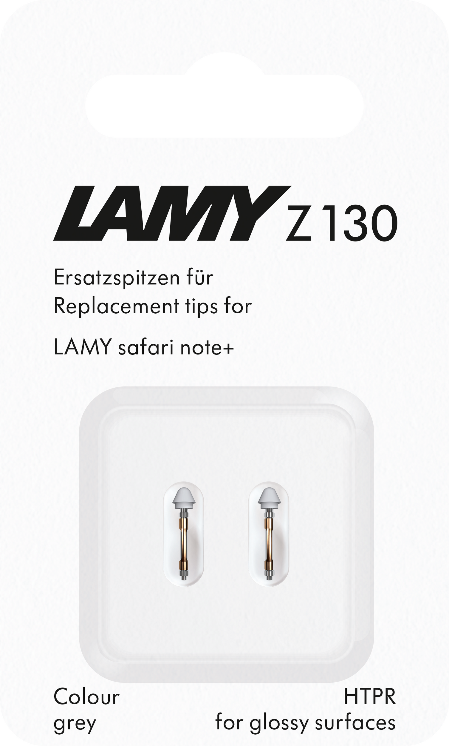 Końcówki rysika wymienne do pióra cyfrowego Safari Note+ szare 2 szt.