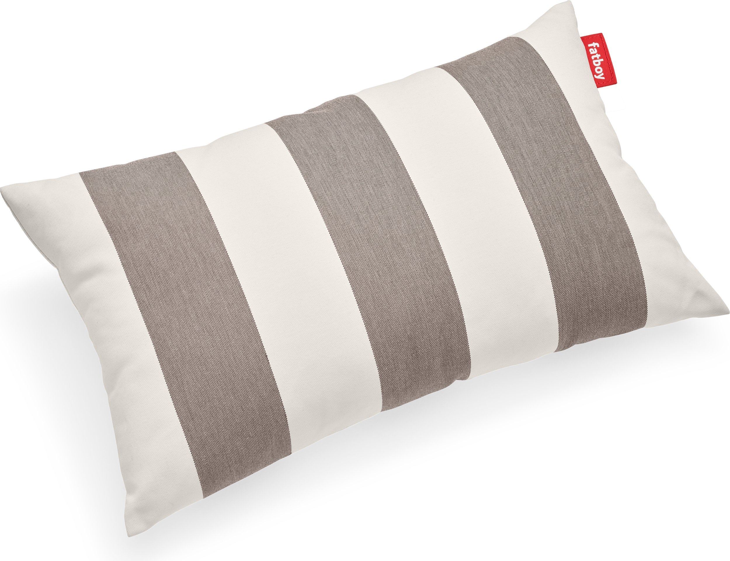 Poduszka ogrodowa King Outdoor w paski brązowo-beżowa