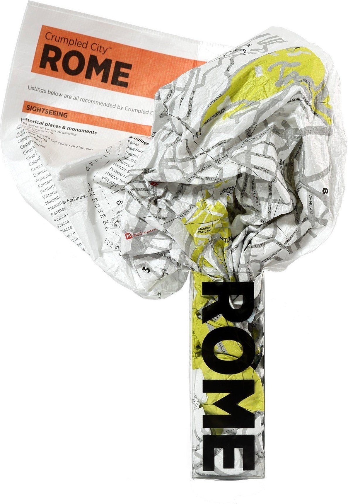 Mapa Crumpled City Rzym
