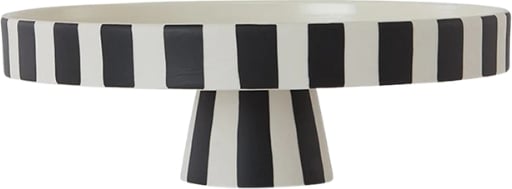 Patera na ciasto Toppu 27 x 27 cm czarno-biała