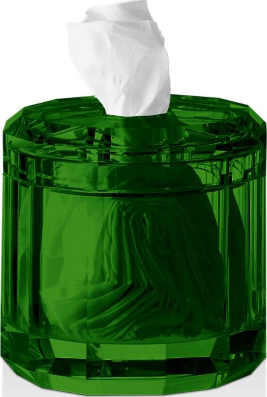 Pojemnik na chusteczki Kristall zielony