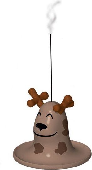 Porcelanowa figurka i podstawka na kadzidło Alce