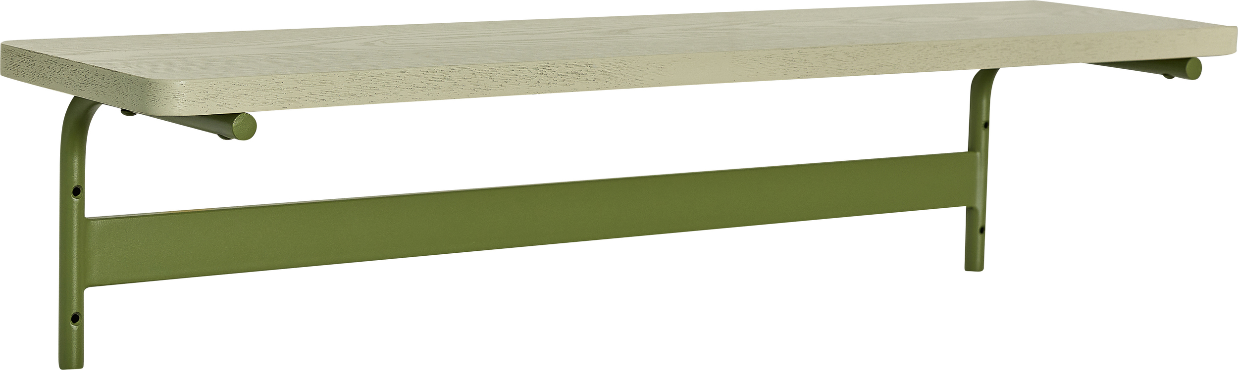 Półka ścienna Koi zielono-szara