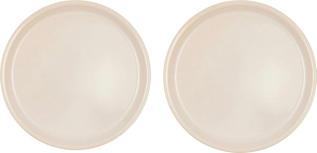 Talerze obiadowe Yuka 27 cm złamana biel 2 szt.