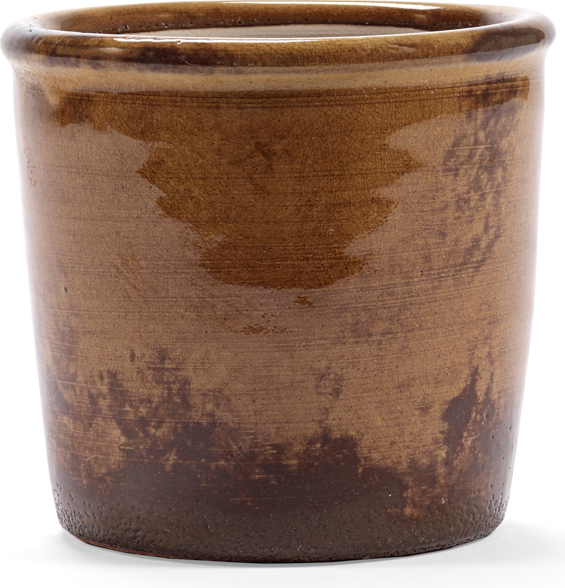 Doniczka Glazed Shades 15 cm rdzawa