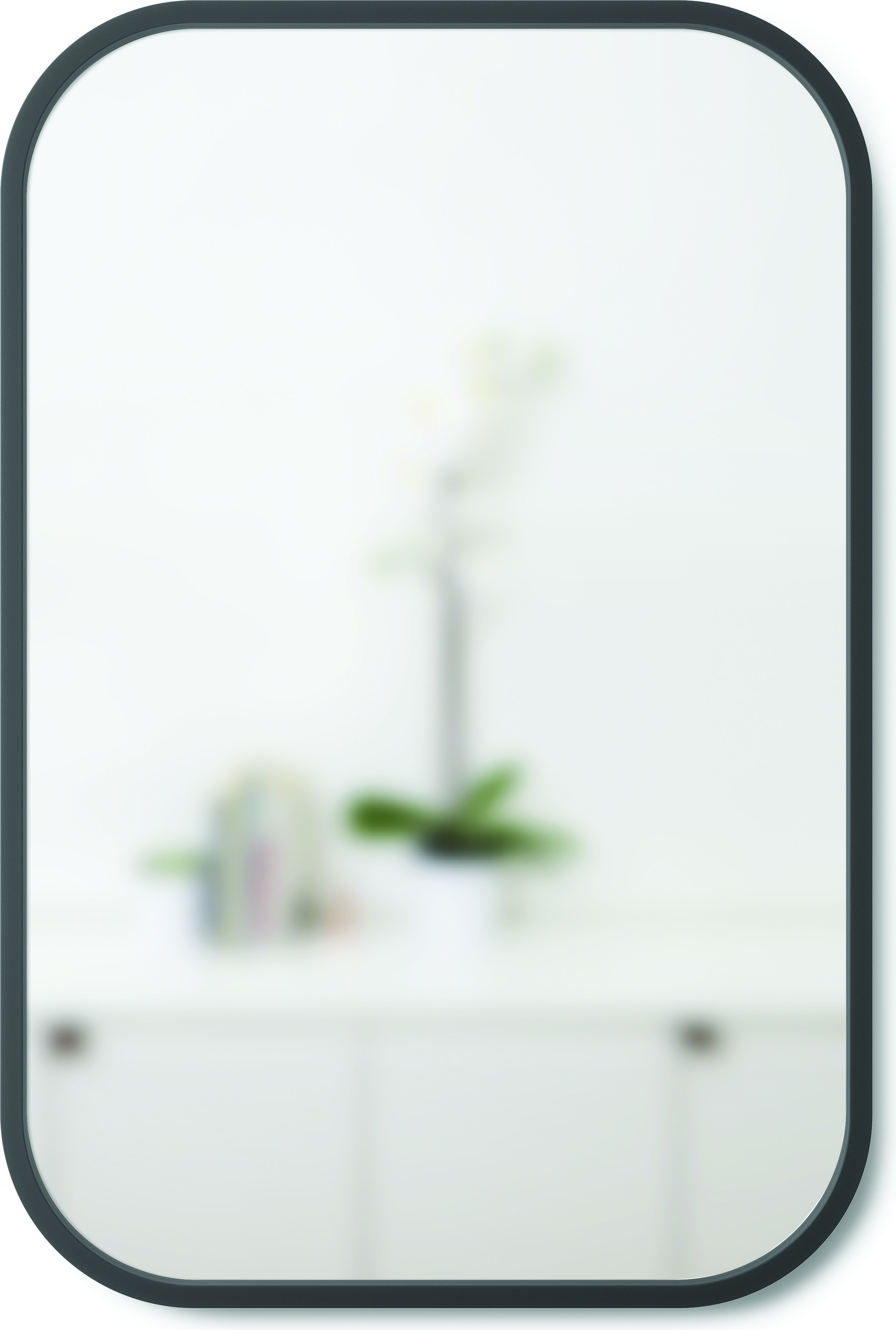 Lustro Hub prostokątne czarne