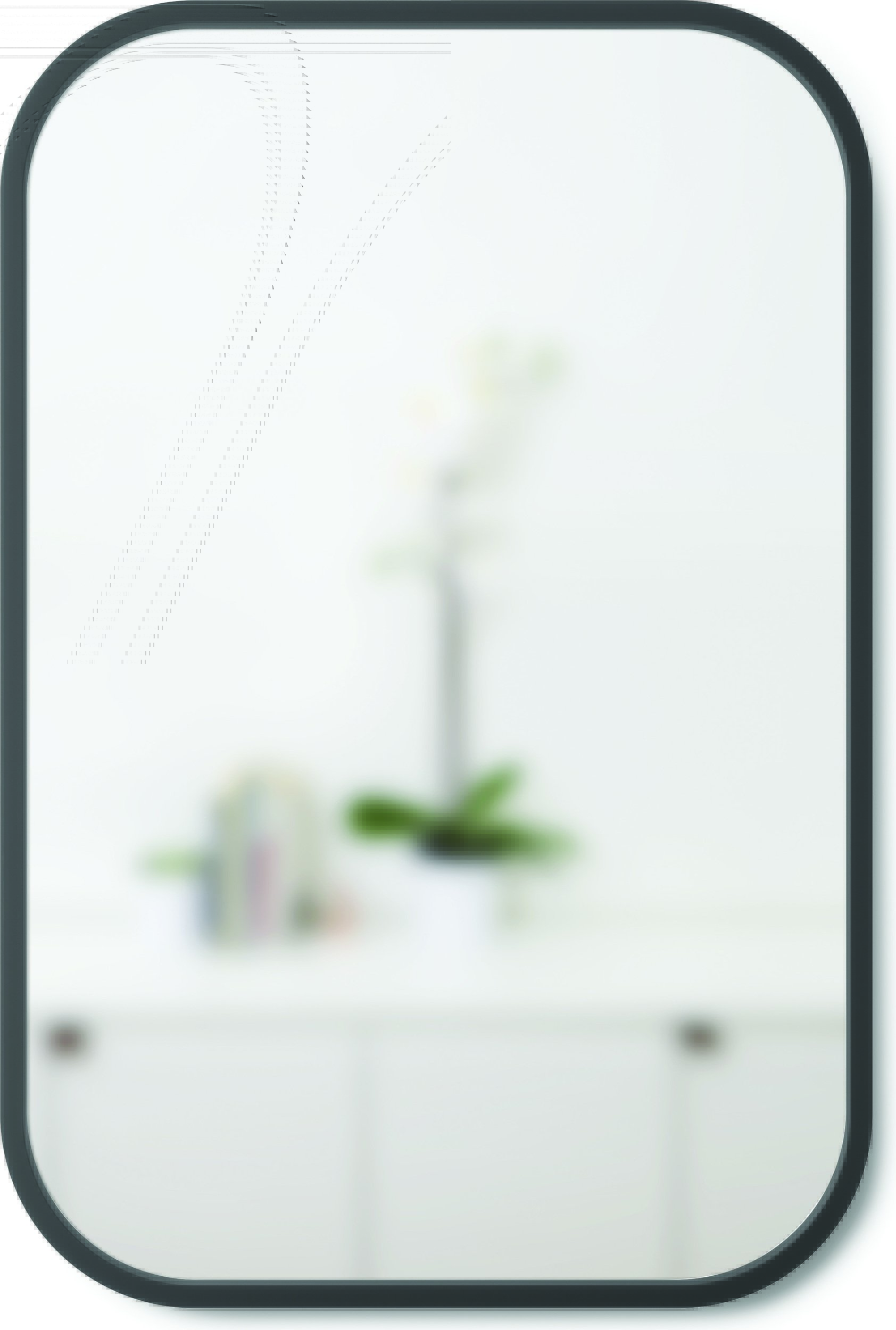 Lustro Hub prostokątne czarne