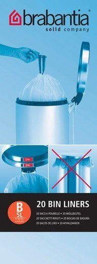 Worki na śmieci Brabantia rozmiar B 5 l 20 szt.
