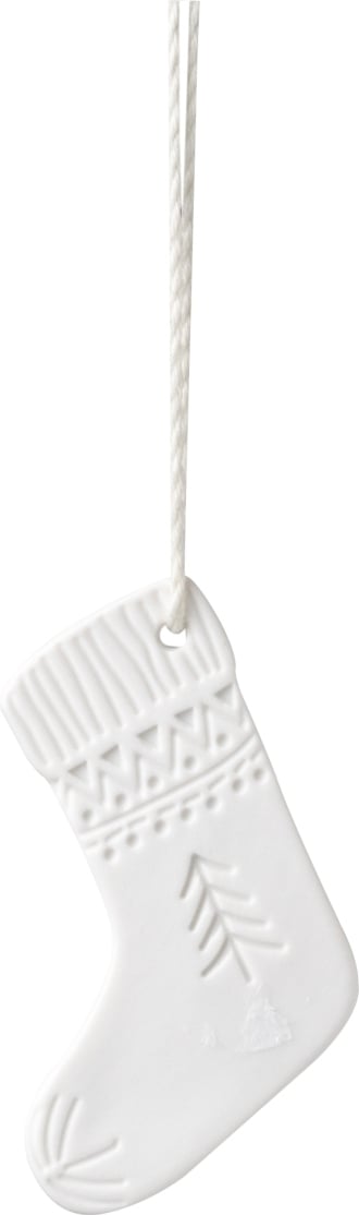 Zawieszka świąteczna Raeder skarpeta porcelanowa