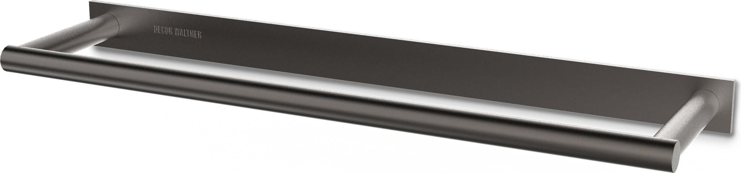 Wieszak reling na ręczniki Mikado Frame 31 cm ciemny metal mat z powłoką PVD