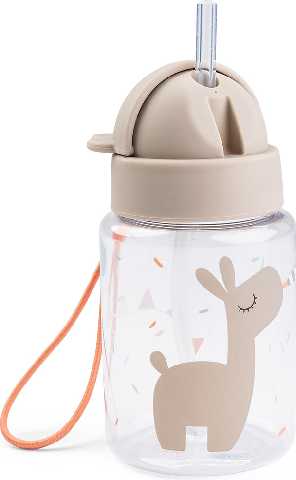 Bidon ze słomką Done by Deer Celebration 280 ml piaskowy