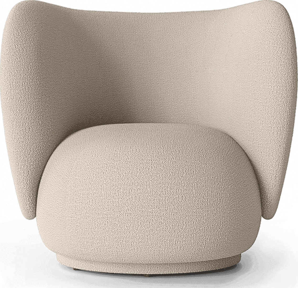 Fotel Rico Wool Bouclé naturalny