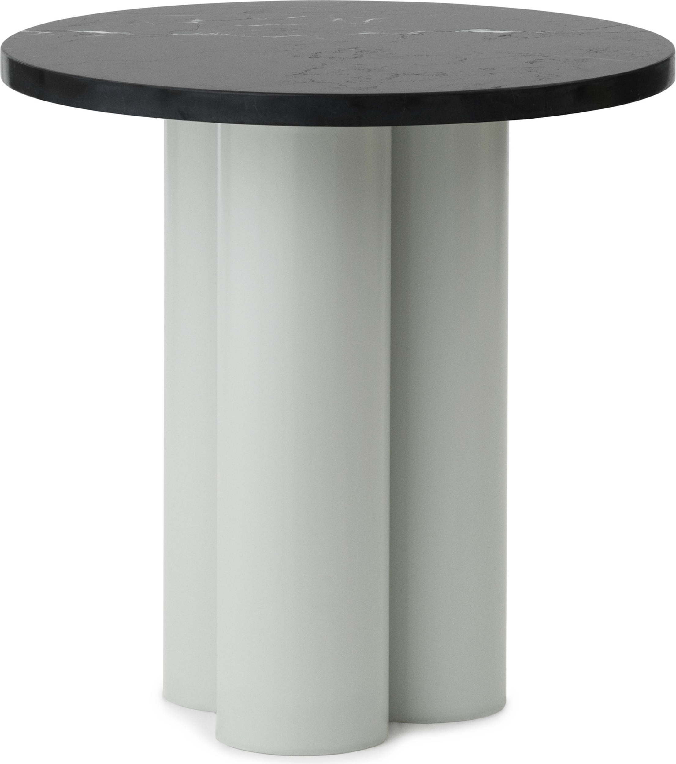 Stolik Dit Marquina Nero na jasnozielonych nogach