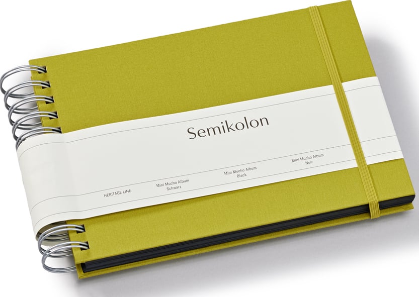 Album na zdjęcia Uni Mini Mucho zieleń matcha z czarnymi kartami