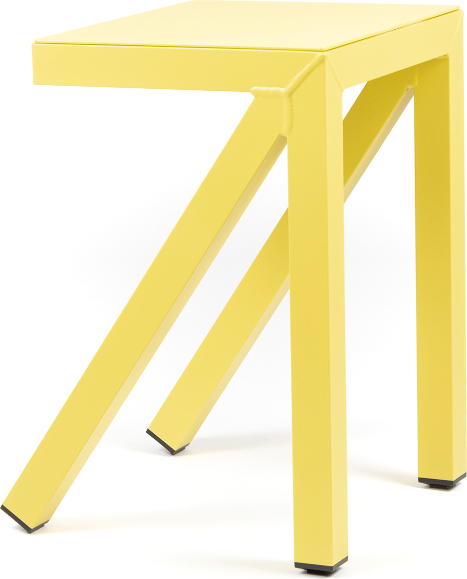 Stołek Bureaurama 50 cm żółty