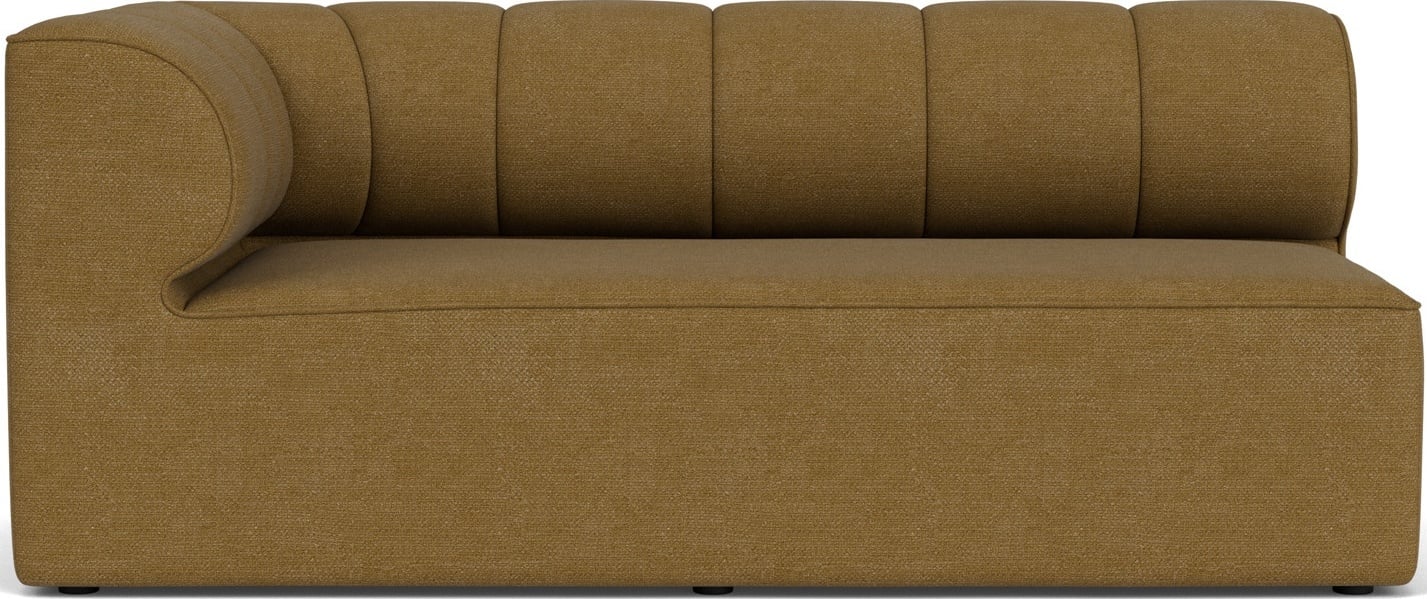 Narożnik lewostronny sofy modułowej Eave Seamline Bouclé 86 x 172 cm brązowy