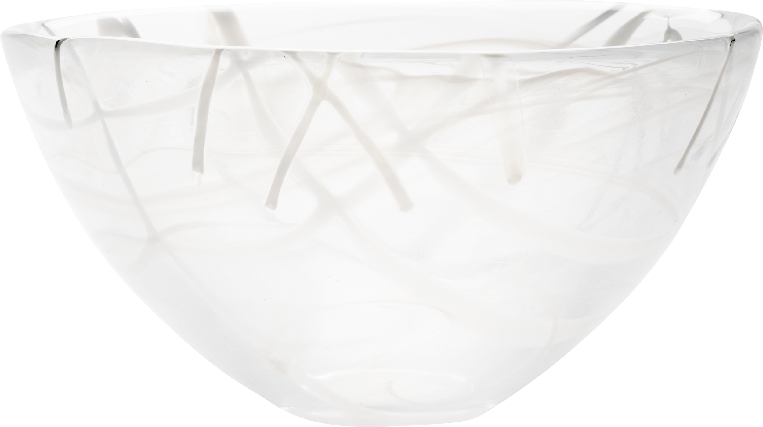 Misa sałatkowa Contrast 23 cm biała