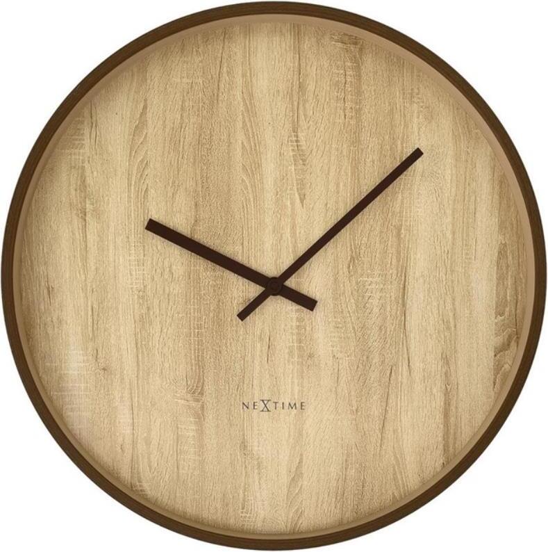Zegar ścienny Oslo 50 cm jasne drewno