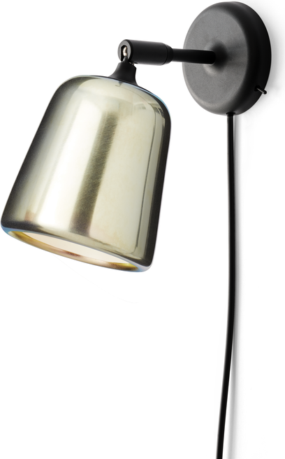 Kinkiet Material żółty stalowy