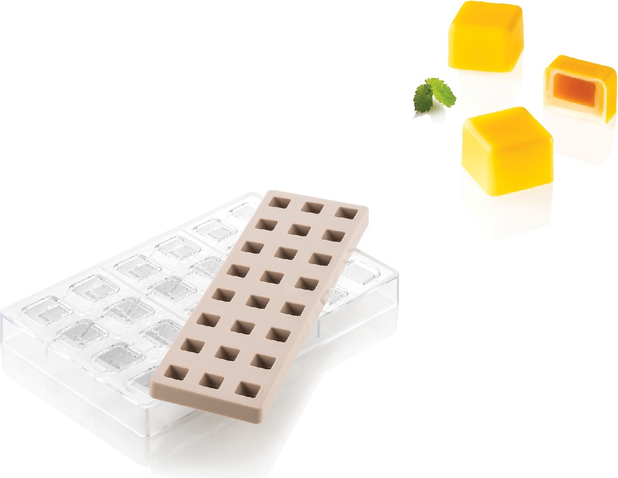 Forma do czekoladek Kit Quadro 01