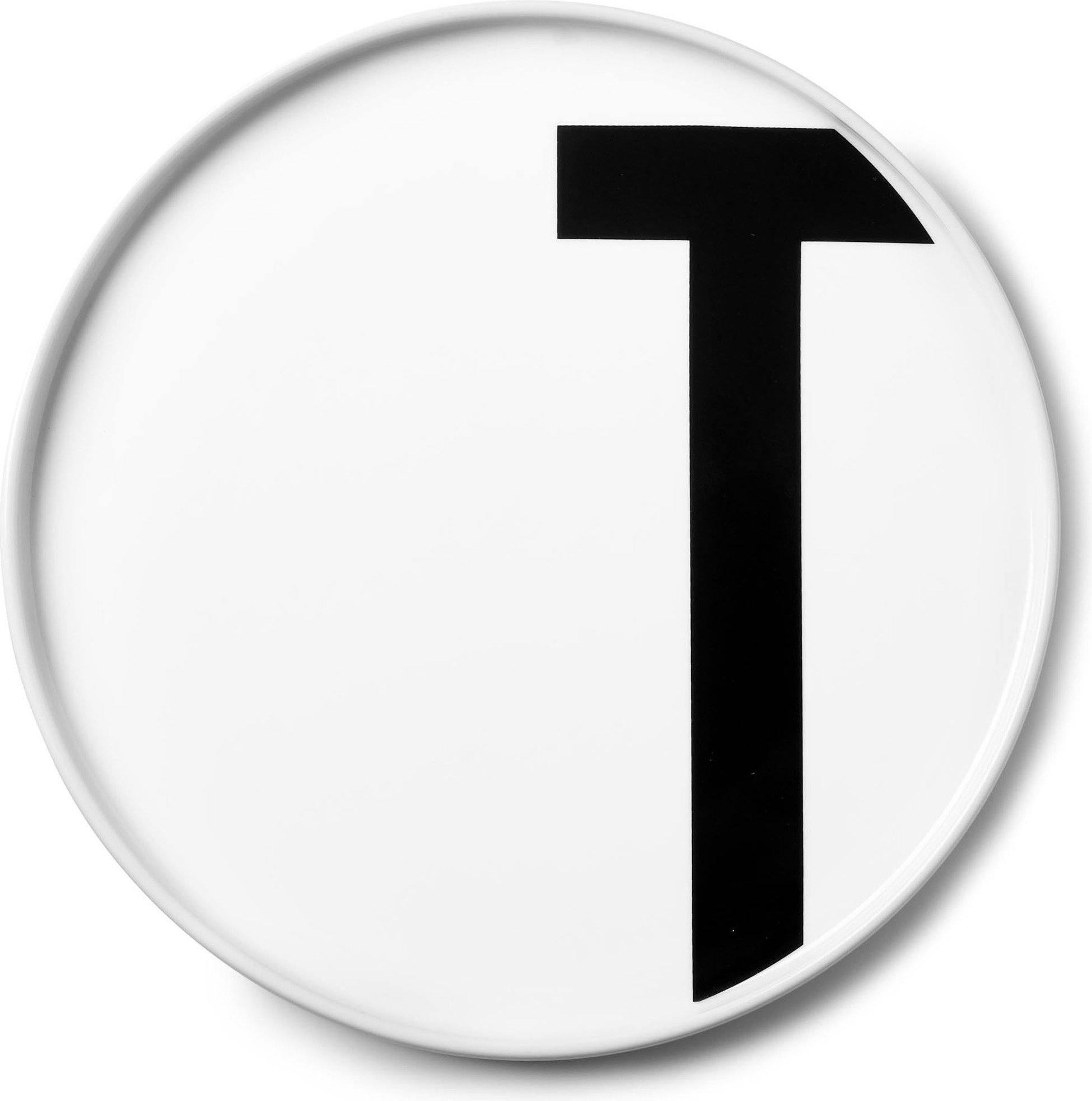 Talerz porcelanowy AJ litera T