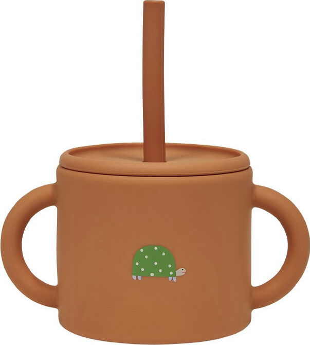 Kubek ze słomką Enkei 160 ml karmelowy